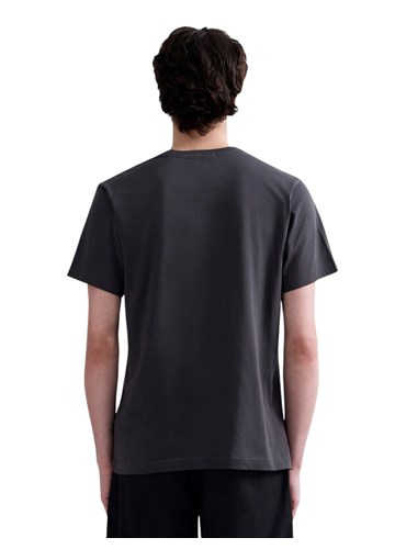 Replay TAMNOSIVA PAMUČNA MAJICA S UTISNUTIM LOGOM - 3