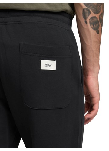 Replay CRNI TERRY DONJI DIO TRENIRKE REGULARNOG KROJA - 7