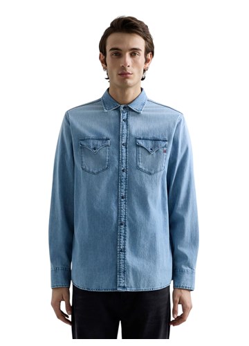 Replay TRAPER KOŠULJA S IZVEZENIM SLOVOM R - 2