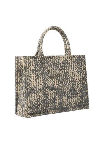 Replay TRAPER SHOPPER TORBA S ALL-OVER MONOGRAMOM - 3
