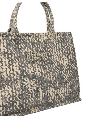 Replay TRAPER SHOPPER TORBA S ALL-OVER MONOGRAMOM - 5