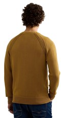 ŽUTI MUŠKI PAMUČNI DŽEMPER S RAGLAN RUKAVIMA - 3