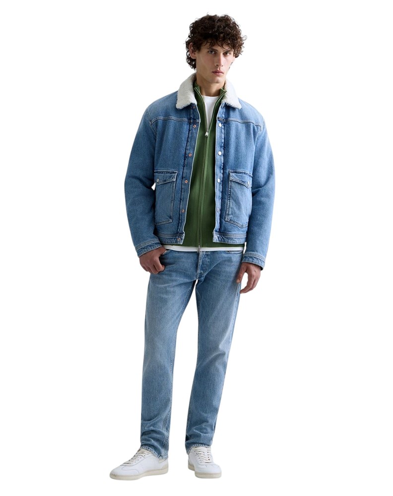 Replay ZELENI ZIP SWEATER S VINTAGE NATPISOM - 1
