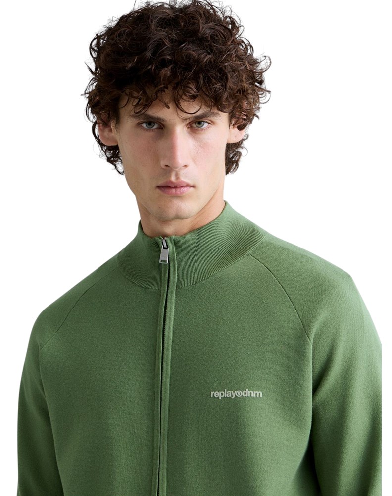 Replay ZELENI ZIP SWEATER S VINTAGE NATPISOM - 4