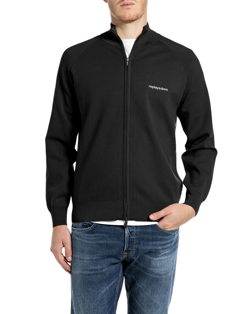 Replay CRNI ZIP SWEATER S VINTAGE NATPISOM - 1