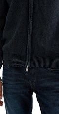 MUŠKI PAMUČNI DŽEMPER NA KOPČANJE S ACID WASH EFEKTOM - 6