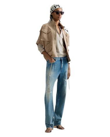 Replay udobna jakna s kratkim rukavima