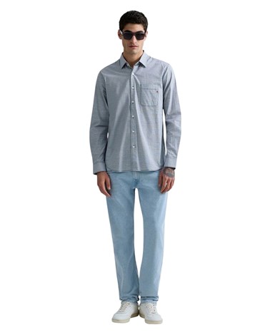 Replay udobna pamučna košulja s mikro uzorkom