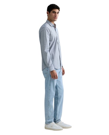 Replay udobna pamučna košulja s mikro uzorkom