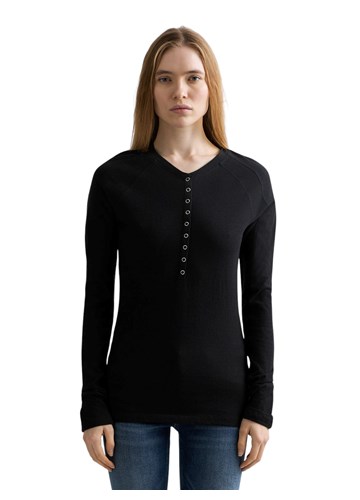 Replay USKA CRNA MAJICA OD ŽERSEJA S NEPRAVILNOM TEKSTUROM - 2