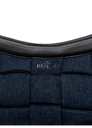 Replay VELIKA PLAVA DENIM TORBA ZA NOŠENJE NA RAMENU - 4