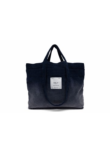 Replay VELIKA TAMNO PLAVA TORBA OD SAMTA  - 2