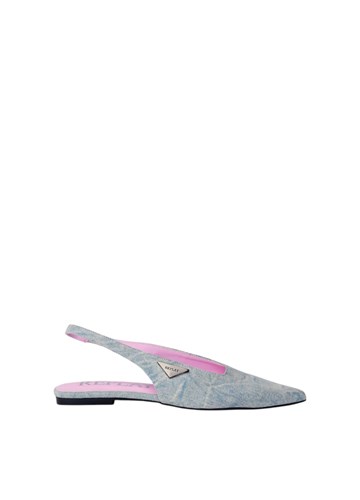 Replay VIVIANE DENIM BALERINKE S OTVORENOM PETOM - 1