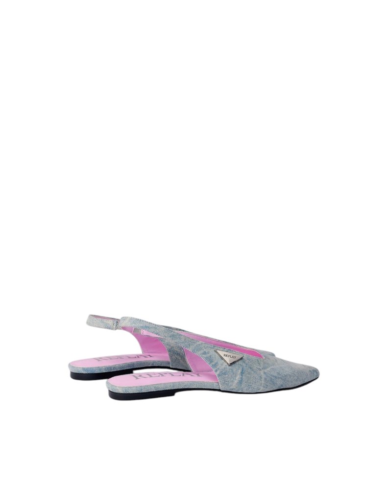 Replay VIVIANE DENIM BALERINKE S OTVORENOM PETOM - 3