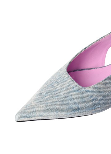 Replay VIVIANE DENIM BALERINKE S OTVORENOM PETOM - 6