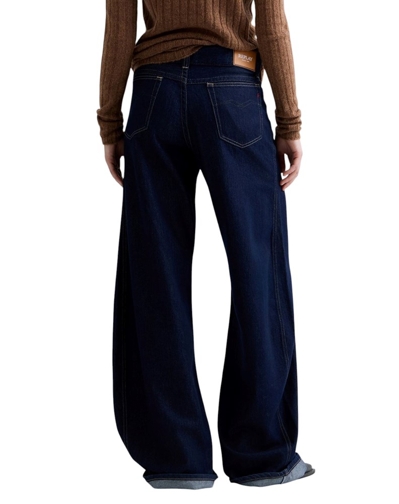 Replay HALLEBEE BARREL-FIT JEANS HLAČE W000H 802 29A - 3