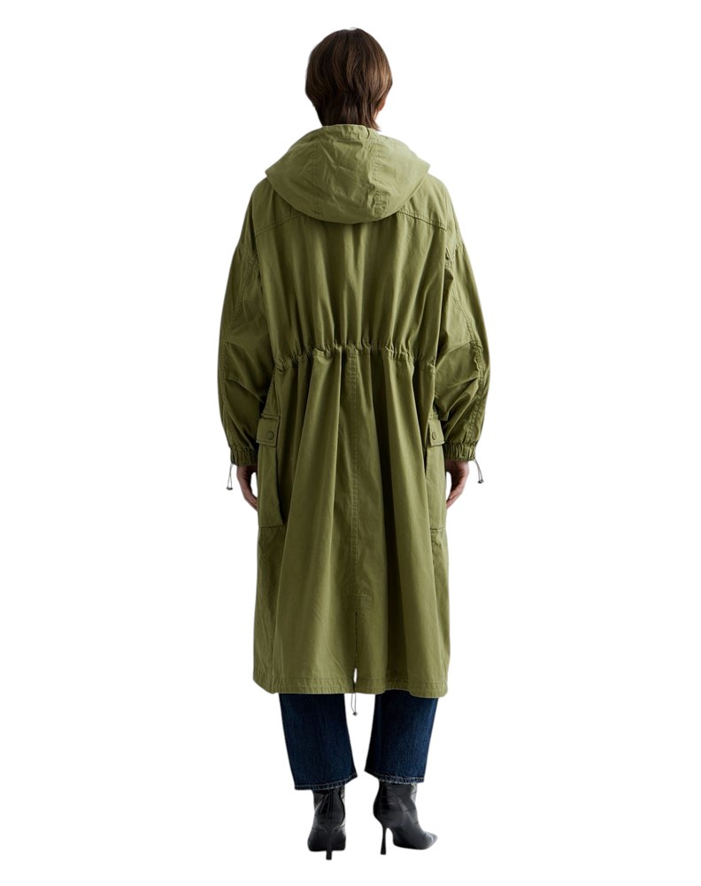 Replay DUGA JEDNOBOJNA PARKA OD DOBBY TKANINE S VEZICAMA - 3
