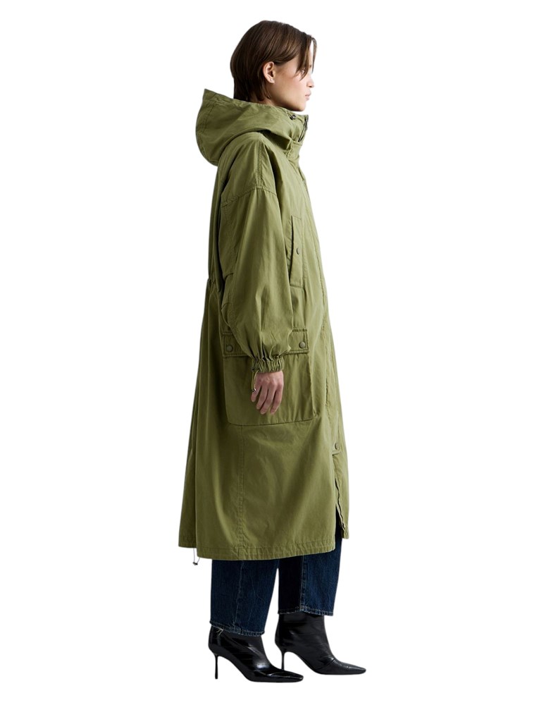 Replay DUGA JEDNOBOJNA PARKA OD DOBBY TKANINE S VEZICAMA - 4