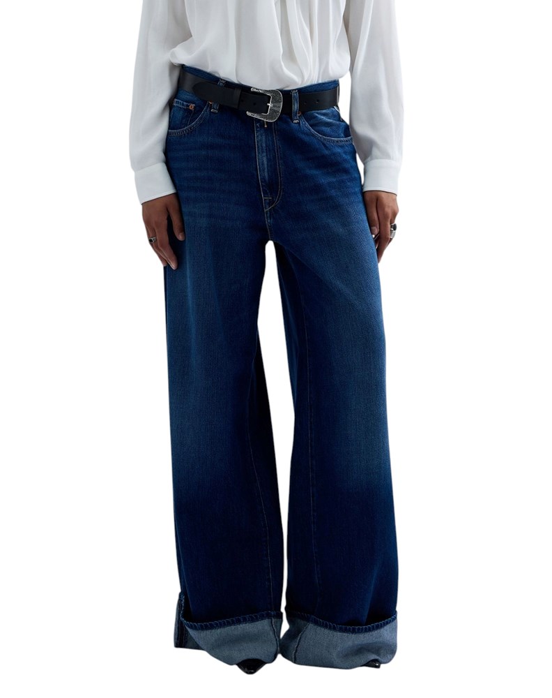 Replay NALAJA WIDE-LEG JEANS HLAČE W0541 802 243 - 2