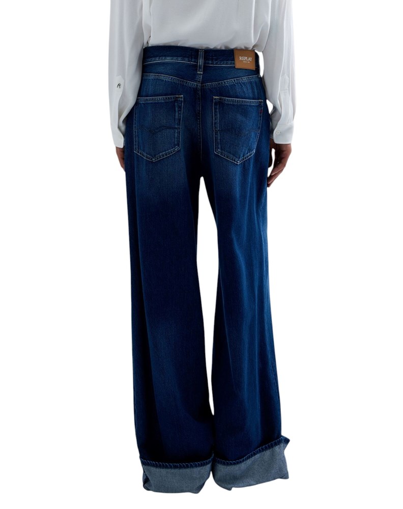 Replay NALAJA WIDE-LEG JEANS HLAČE W0541 802 243 - 3