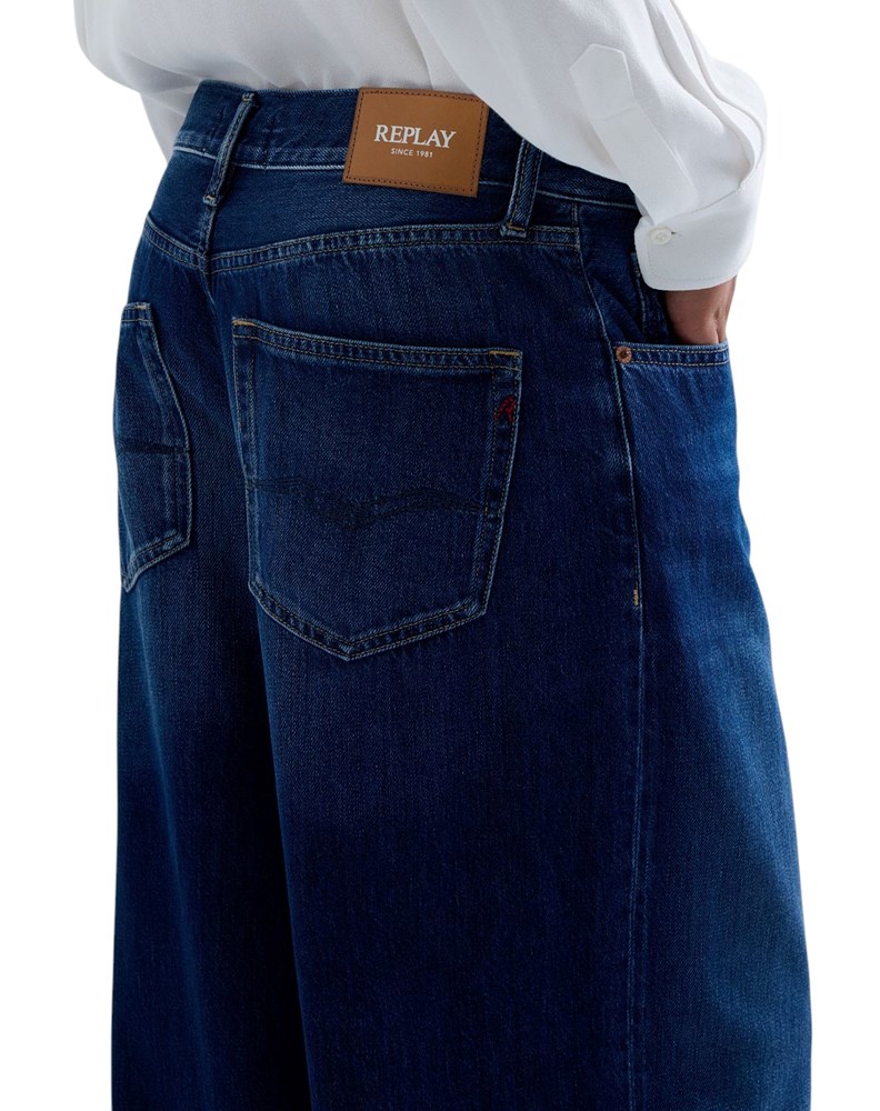 Replay NALAJA WIDE-LEG JEANS HLAČE W0541 802 243 - 6