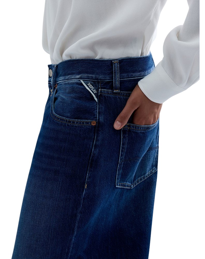 Replay NALAJA WIDE-LEG JEANS HLAČE W0541 802 243 - 7