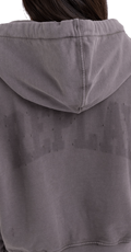 CROPPED SWEATSHIRT U SIVOJ BOJI SA ZIPOM - 4