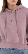 CROPED SWEATSHIRT U ROZOJ BOJI SA ZIPOM - 2