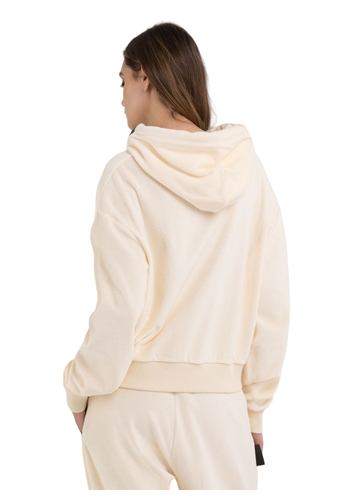 Replay OVERSIZED SWEATSHIRT U BOJI BIJELE KAVE S VIŠEBOJNIM VEZICAMA - 3