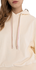 OVERSIZED SWEATSHIRT U BOJI BIJELE KAVE S VIŠEBOJNIM VEZICAMA - 3