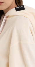 OVERSIZED SWEATSHIRT U BOJI BIJELE KAVE S VIŠEBOJNIM VEZICAMA - 2