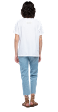 Bijela majica s originalnim rose label printom