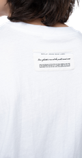 Bijela majica s originalnim rose label printom