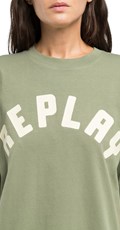 ZELENA BOYFIT MAJICA S NATPISOM REPLAY - 3