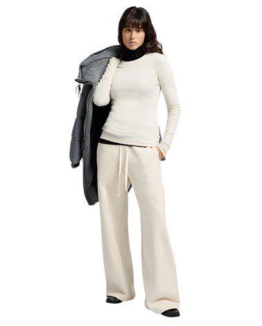 Replay bijela majica dugih rukava i uskog kroja