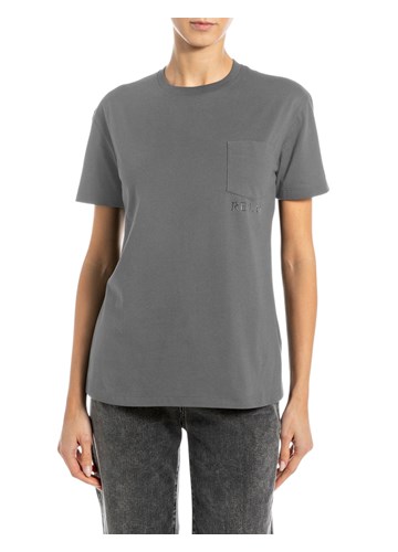 Replay SIVA MAJICA S DŽEPIĆEM I PRINTOM NA PRSIMA - 1