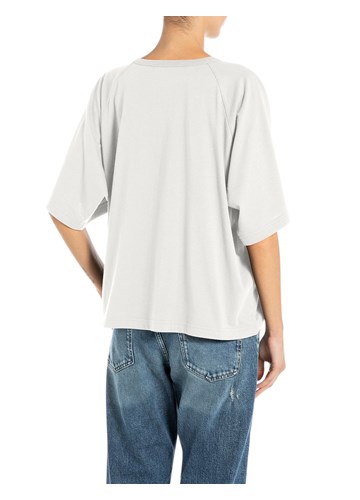 Replay PRLJAVO BIJELA OVERSIZED MAJICA KRATKIH RUKAVA S NATPISOM REPLAY - 2