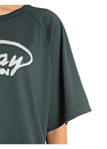 Replay ZELENA OVERSIZED MAJICA KRATKIH RUKAVA S NATPISOM REPLAY - 4