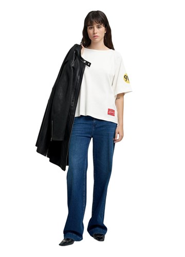 Replay BIJELA 981 OVERSIZED MAJICA KRATKIH RUKAVA - 1