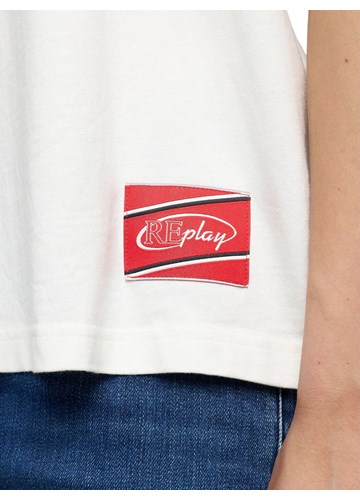 Replay BIJELA 981 OVERSIZED MAJICA KRATKIH RUKAVA - 6