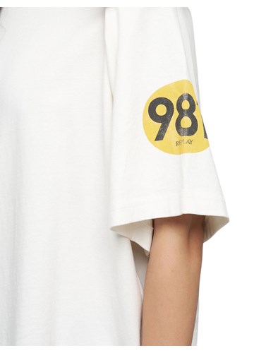 Replay BIJELA 981 OVERSIZED MAJICA KRATKIH RUKAVA - 7