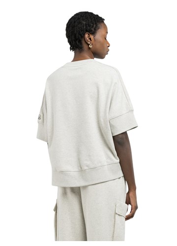 Replay KREM BIJELI CROPPED SWEATSHIRT S POLU-RUKAVIMA - 3