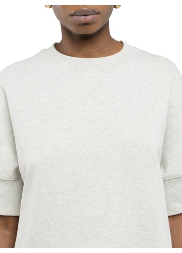 Replay KREM BIJELI CROPPED SWEATSHIRT S POLU-RUKAVIMA - 5