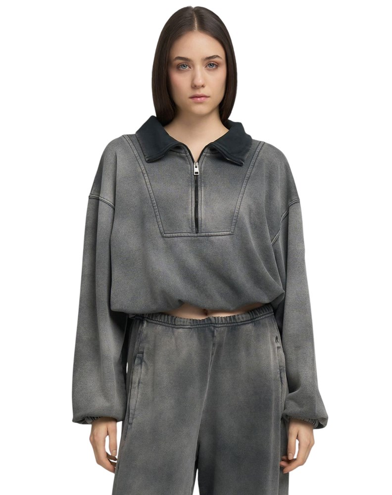 Replay SIVI SWEATSHIRT SA ZIPOM I VISOKIM OVRATNIKOM - 2