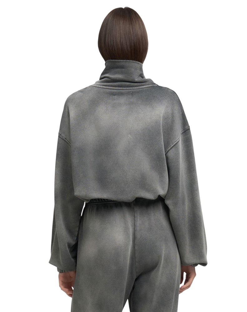 Replay SIVI SWEATSHIRT SA ZIPOM I VISOKIM OVRATNIKOM - 3