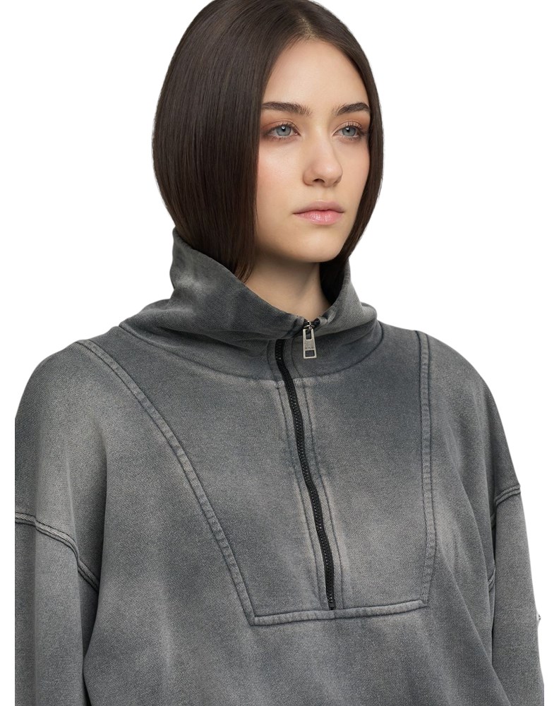 Replay SIVI SWEATSHIRT SA ZIPOM I VISOKIM OVRATNIKOM - 5
