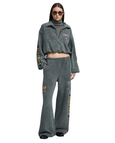 Replay kratki sweatshirt s visokim ovratnikom