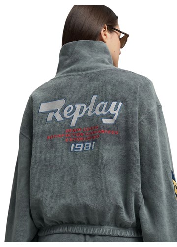 Replay KRATKI SWEATSHIRT S VISOKIM OVRATNIKOM  - 7