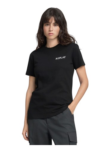 Replay CRNA MAJICA KRATKIH RUKAVA S CLASSIC MINI PRINTOM - 2