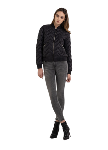 Replay SLIM FIT BOMBER JAKNA OD RECIKLIRANOG MATERIJALA - 1